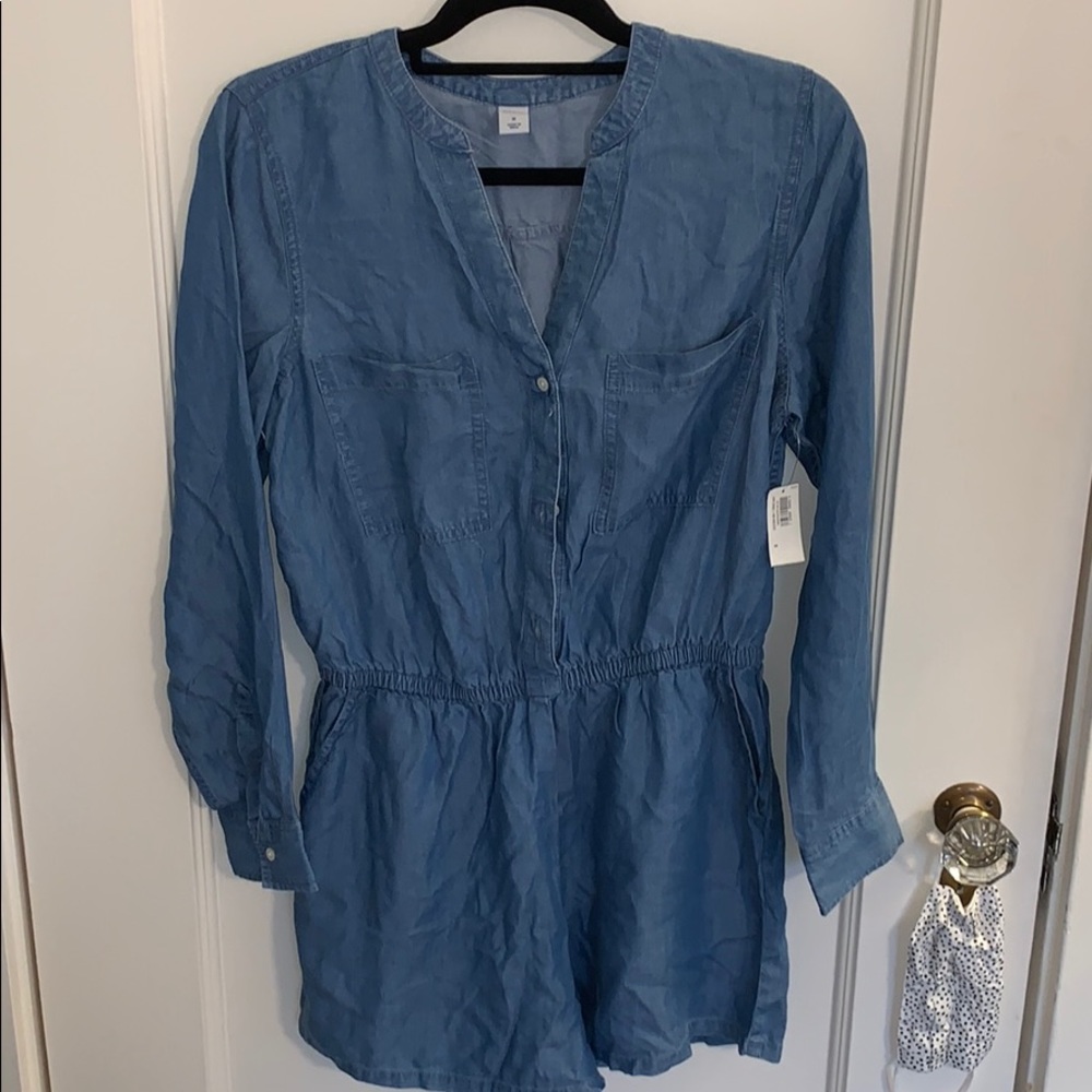NWT Old Navy Denim Romper Medium
